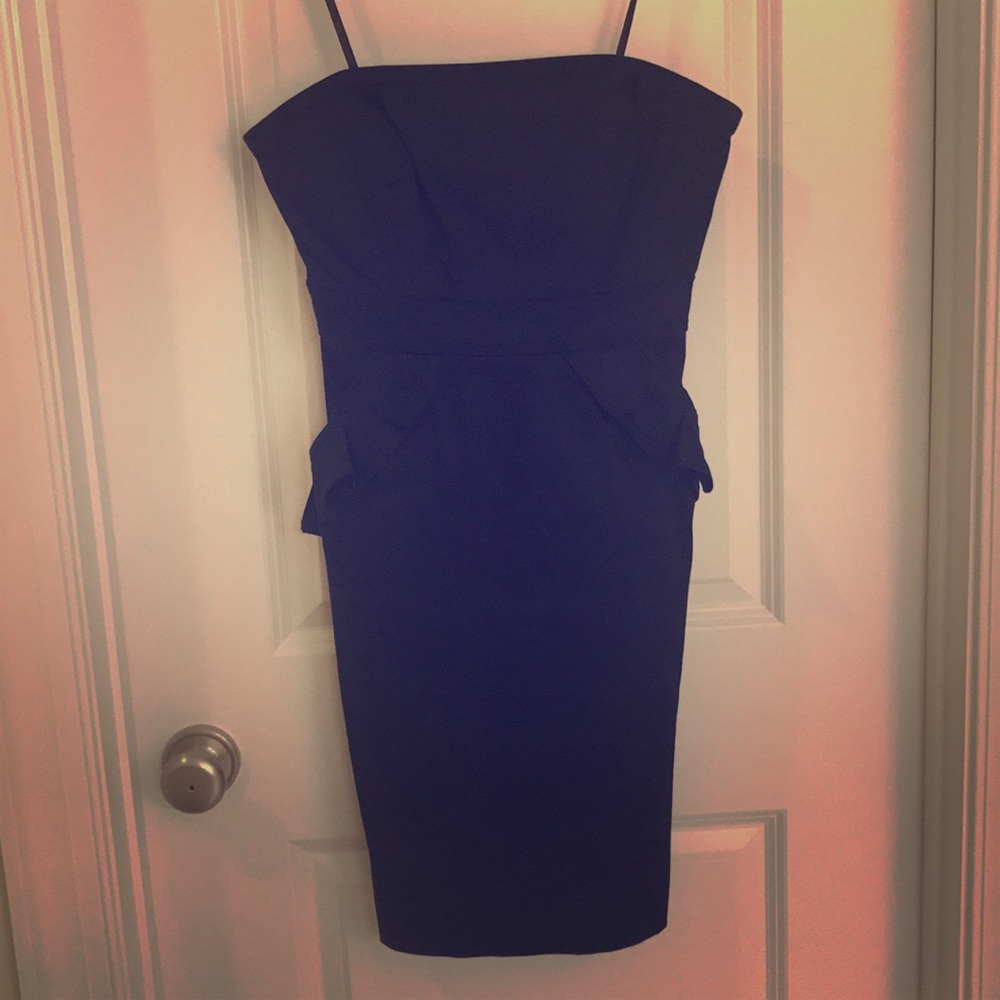 J Crew Factory Black Strapless Dress Size 4 NWOT